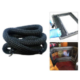 Maxbell Wood Stove Gasket Seal Fiber Door Rope for Stoves Black Heater Diameter 0.6cm