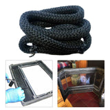 Maxbell Wood Stove Gasket Seal Fiber Door Rope for Stoves Black Heater Diameter 0.6cm