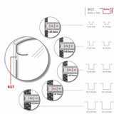 Maxbell Wood Stove Gasket Seal Fiber Door Rope for Stoves Black Heater Diameter 0.8cm
