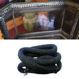 Maxbell Wood Stove Gasket Seal Fiber Door Rope for Stoves Black Heater Diameter 0.8cm