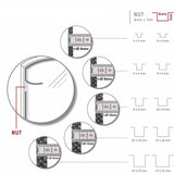Maxbell 2.5Meters Wood Stove Door Seal Gasket Fire Resistance Black Gasket Cord 10mm
