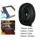 Maxbell 2.5Meters Wood Stove Door Seal Gasket Fire Resistance Black Gasket Cord 10mm