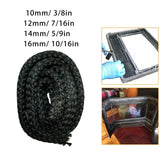 Maxbell 2.5Meters Wood Stove Door Seal Gasket Fire Resistance Black Gasket Cord 10mm
