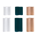 Maxbell Modern Flower Vase Dried Flower Container Porcelain Vases Decoration S White