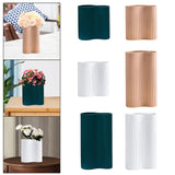 Maxbell Modern Flower Vase Dried Flower Container Porcelain Vases Decoration S White