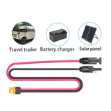 Maxbell Solar Charge Cable for Battery Pack XT60 Adapter Male Female Connector