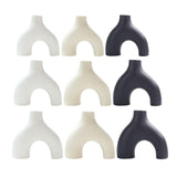 Maxbell Modern Flower Vase Creative Decorative Ceramic Vase for Party Desk Home White Small