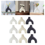 Maxbell Modern Flower Vase Creative Decorative Ceramic Vase for Party Desk Home White Small