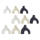 Maxbell Modern Flower Vase Creative Decorative Ceramic Vase for Party Desk Home White Small