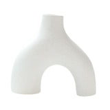 Maxbell Modern Flower Vase Creative Decorative Ceramic Vase for Party Desk Home White Small