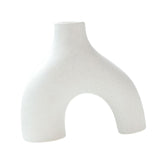 Maxbell Modern Flower Vase Creative Decorative Ceramic Vase for Party Desk Home White Small