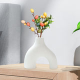 Maxbell Modern Flower Vase Creative Decorative Ceramic Vase for Party Desk Home White Small