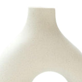 Maxbell Modern Flower Vase Creative Decorative Ceramic Vase for Party Desk Home Beige Small