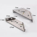 Maxbell 4 Pieces Corner Braces Joint Protector Angle Brackets for Table Wood Cabinet