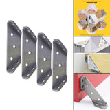 Maxbell 4 Pieces Corner Braces Joint Protector Angle Brackets for Table Wood Cabinet