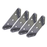 Maxbell 4 Pieces Corner Braces Joint Protector Angle Brackets for Table Wood Cabinet
