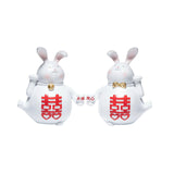 Maxbell Creative Couple Rabbit Figurine Wedding Gifts for Shelf Home Decoration