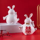 Maxbell Creative Couple Rabbit Figurine Wedding Gifts for Shelf Home Decoration