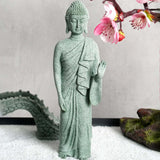 Maxbell Buddha Fish Tank Statue Figurine Aquarium Decoration Balcony Home Office Left Hand