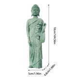 Maxbell Buddha Fish Tank Statue Figurine Aquarium Decoration Balcony Home Office Left Hand