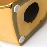 Maxbell Ceramic Horse Head Sculpture Crafts Figurine for Cabinet Desktop Decor S