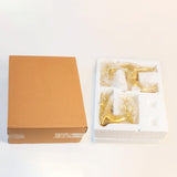 Maxbell 2Pcs Nordic Couple Deer Statue Figurine Sculpture for Living Room Decoration