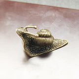Maxbell Pure Brass Snail Figurines Miniature Sculpture Small Snail Statue
