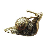 Maxbell Pure Brass Snail Figurines Miniature Sculpture Small Snail Statue