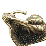 Maxbell Pure Brass Snail Figurines Miniature Sculpture Small Snail Statue