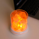 Maxbell Portable Essential Diffuser Night Light LED Salt Lamp for Bedside Home Decor White