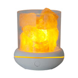 Maxbell Portable Essential Diffuser Night Light LED Salt Lamp for Bedside Home Decor White