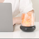 Maxbell Portable Essential Diffuser Night Light LED Salt Lamp for Bedside Home Decor White