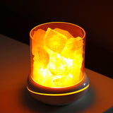 Maxbell Portable Essential Diffuser Night Light LED Salt Lamp for Bedside Home Decor White