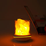 Maxbell Portable Essential Diffuser Night Light LED Salt Lamp for Bedside Home Decor White