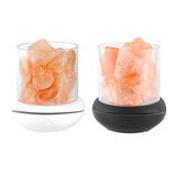 Maxbell Portable Essential Diffuser Night Light LED Salt Lamp for Bedside Home Decor White