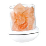 Maxbell Portable Essential Diffuser Night Light LED Salt Lamp for Bedside Home Decor White