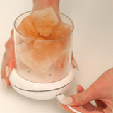 Maxbell Portable Essential Diffuser Night Light LED Salt Lamp for Bedside Home Decor White