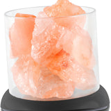 Maxbell Portable Essential Diffuser Night Light LED Salt Lamp for Bedside Home Decor Black