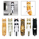 Maxbell Multipurpose Cat Funny Hand Towels Drying Hands Absorbent Soft Drying Towel A