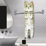 Maxbell Multipurpose Cat Funny Hand Towels Drying Hands Absorbent Soft Drying Towel B