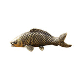 Maxbell Pure Brass Fish Figurines Miniature Animal Model Sculpture Small Fish Statue