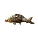 Maxbell Pure Brass Fish Figurines Miniature Animal Model Sculpture Small Fish Statue