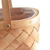 Maxbell Woven Storage Bin Eggs Candy Basket Rattan Flower Basket for Garden Party 19cmx15cmx10cm