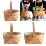 Maxbell Woven Storage Bin Eggs Candy Basket Rattan Flower Basket for Garden Party 19cmx15cmx10cm