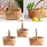 Maxbell Woven Storage Bin Eggs Candy Basket Rattan Flower Basket for Garden Party 19cmx15cmx10cm