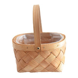 Maxbell Woven Storage Bin Eggs Candy Basket Rattan Flower Basket for Garden Party 19cmx15cmx10cm