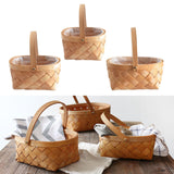 Maxbell Woven Storage Bin Eggs Candy Basket Rattan Flower Basket for Garden Party 19cmx15cmx10cm