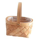 Maxbell Woven Storage Bin Eggs Candy Basket Rattan Flower Basket for Garden Party 19cmx15cmx10cm