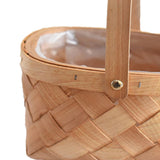 Maxbell Woven Storage Bin Eggs Candy Basket Rattan Flower Basket for Garden Party 25cmx20cmx11cm