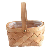 Maxbell Woven Storage Bin Eggs Candy Basket Rattan Flower Basket for Garden Party 25cmx20cmx11cm